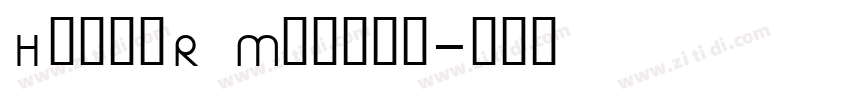 HalisR Medium字体转换